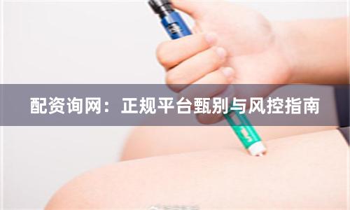 配资询网：正规平台甄别与风控指南